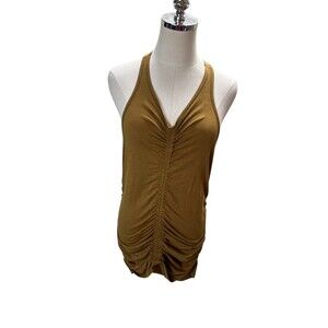 Sundry Mini Dress Women's Size 4 Yellow Cotton Blend Sleeveless